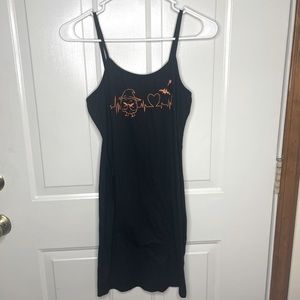 Black Halloween Bodycon Cami Dress